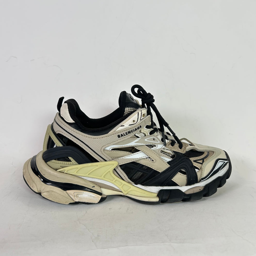 Balenciaga Beige/Black Track 2 Sneaker Size 42