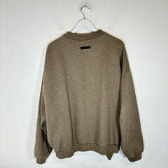 Fear Of God Essentials Grey University Logo Crewneck Size M