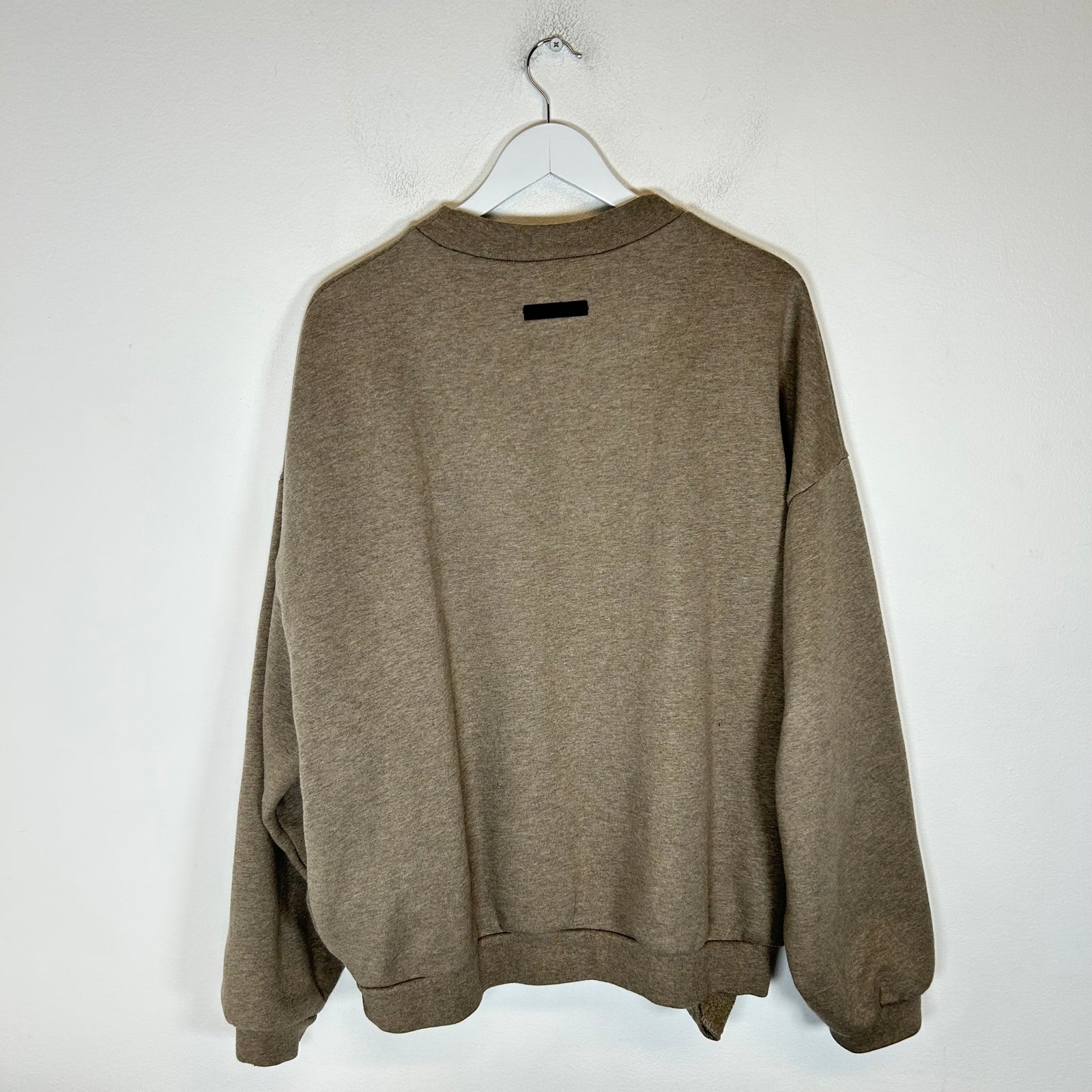 Fear Of God Essentials Grey University Logo Crewneck Size M