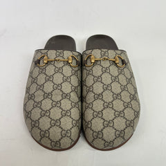 Gucci GG Supreme Horsebit Mules