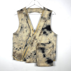 Diesel x A-Cold-Wall Tye-Dye Asymetrical Denim Cargo Vest