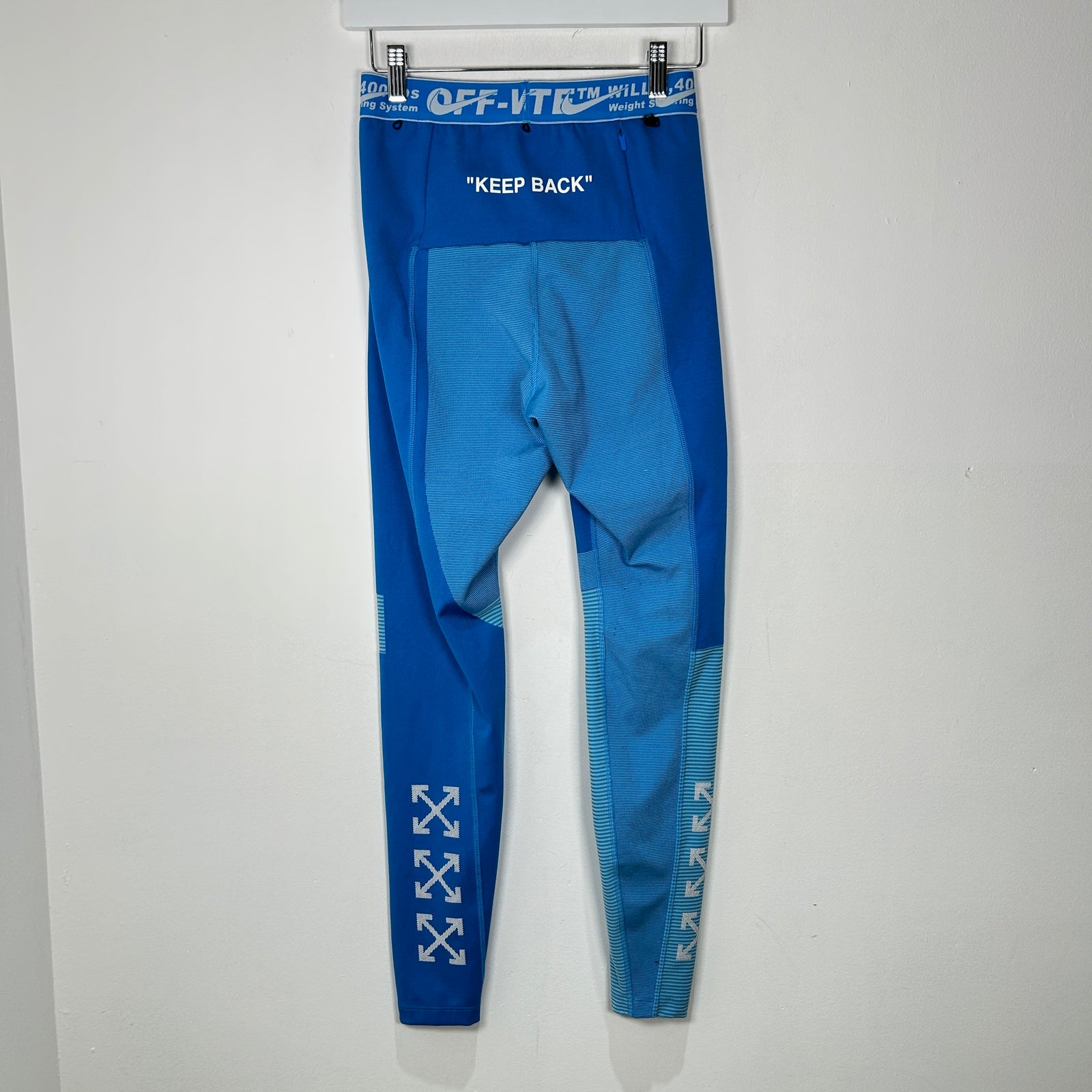 Off-White x Nike Dri-Fit Blue 'Sport' Leggings Size M