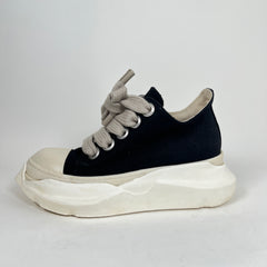 Rick Owens Drkshdw Black/Milk Abstract Jumbolace Ramones Size 42.5