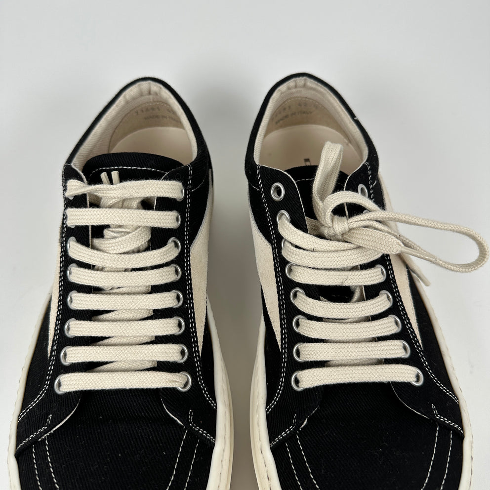 Rick Owen DRKSHDW Vintage Black Low Top Size 9