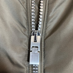 Givenchy Khaki Nylon Bomber Jacket Size 48