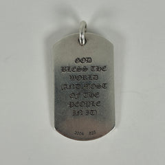 Chrome Hearts Cemetery Cross Dog-Tag Pendant