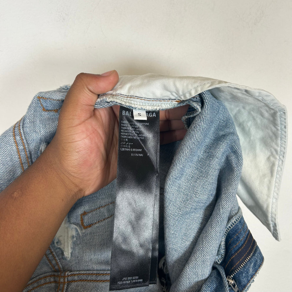 Balenciaga SS22 Lighwash Skater Denim Size S