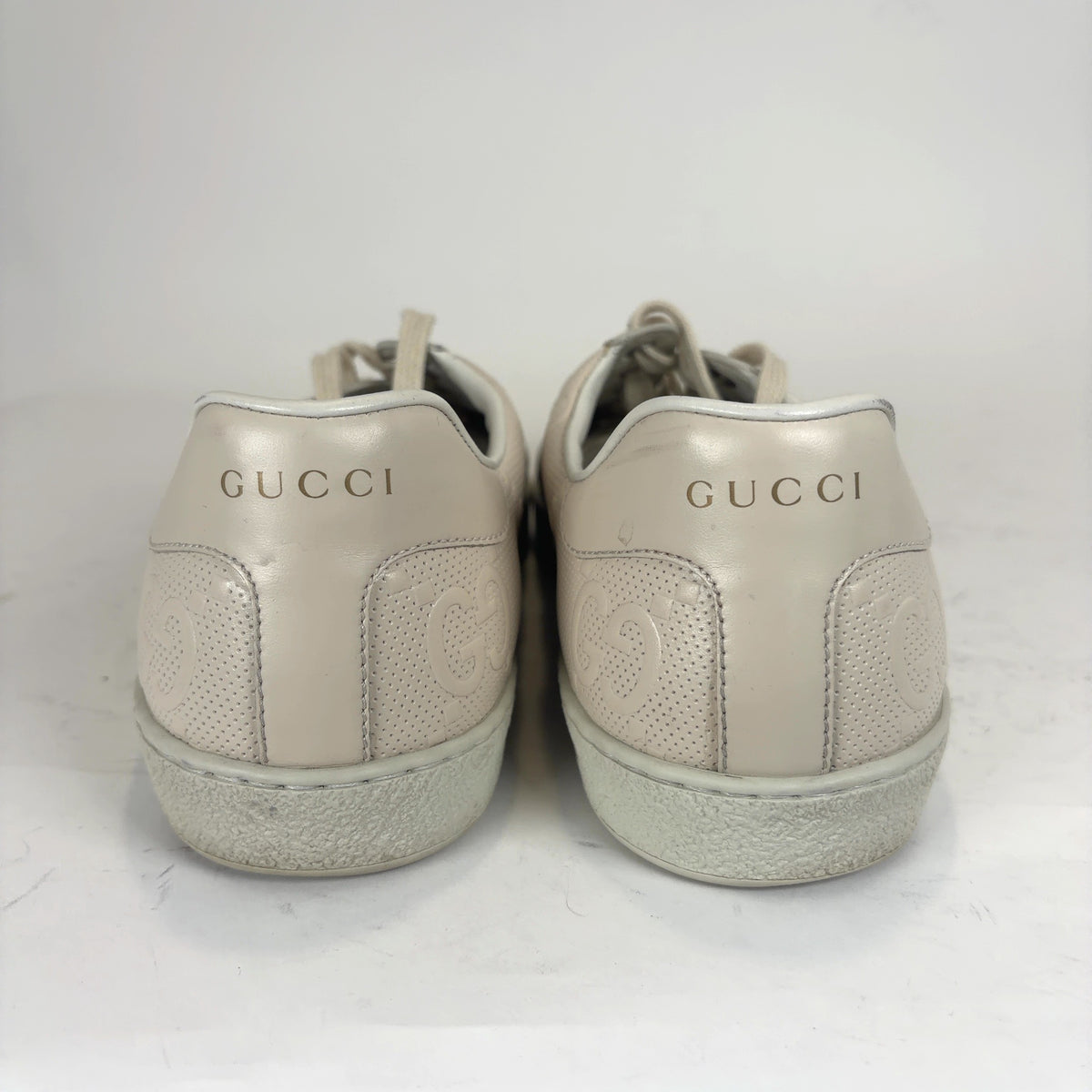 Gucci Ace 'GG' Embossed Lowtop Sneakers