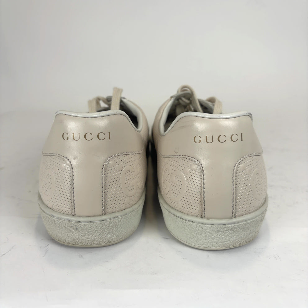 Gucci Ace 'GG' Embossed Lowtop Sneakers