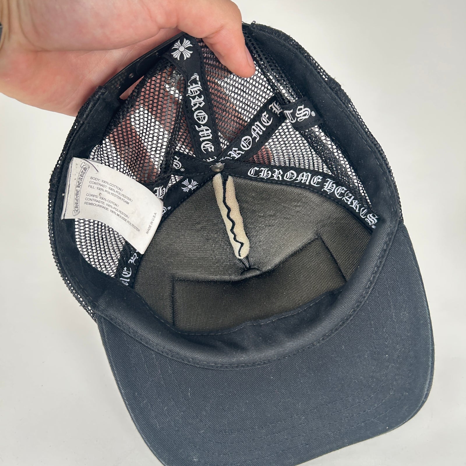 Chrome Hearts Black Las Vegas Trucker Hat