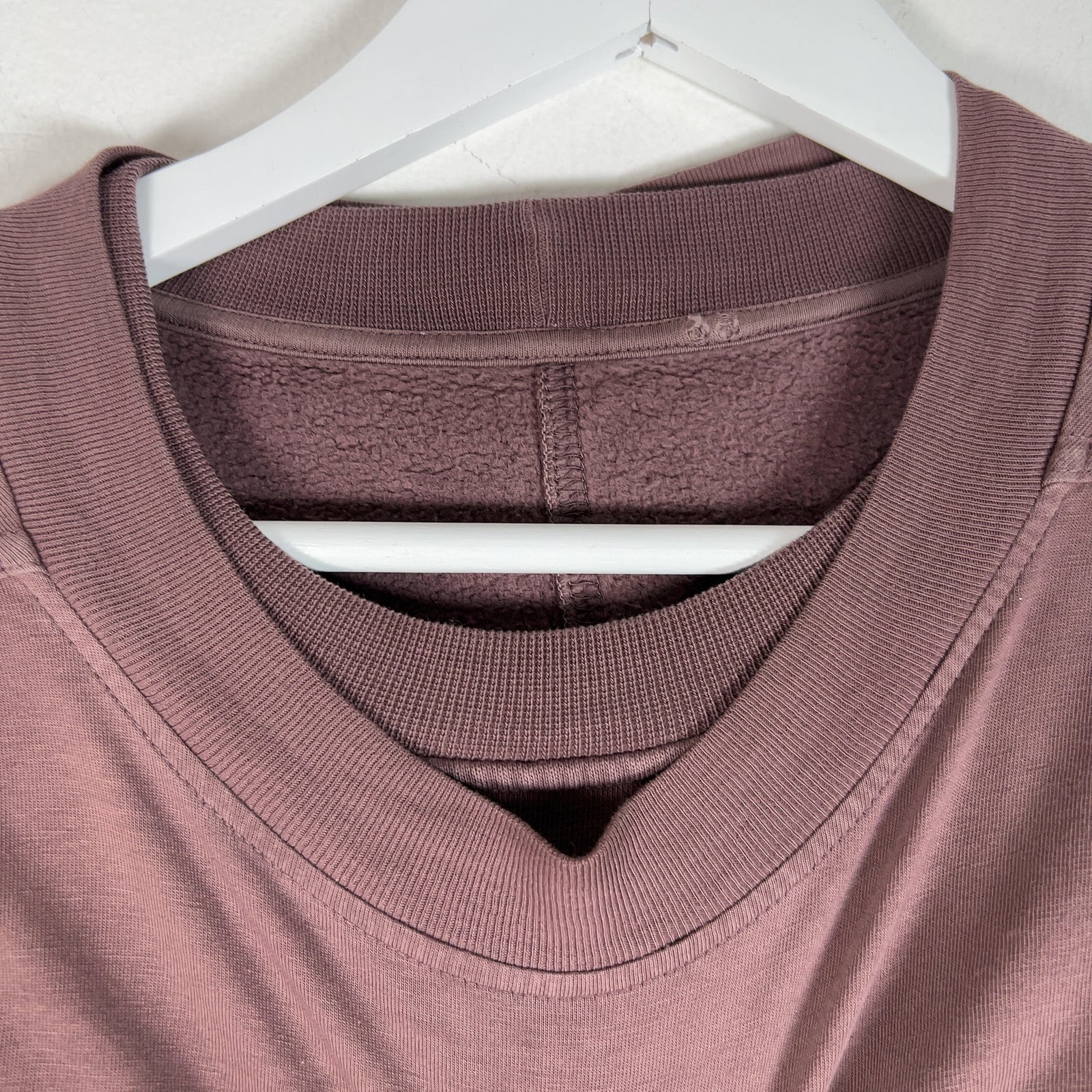 Rick Owens Double Layer Mauve Crewneck