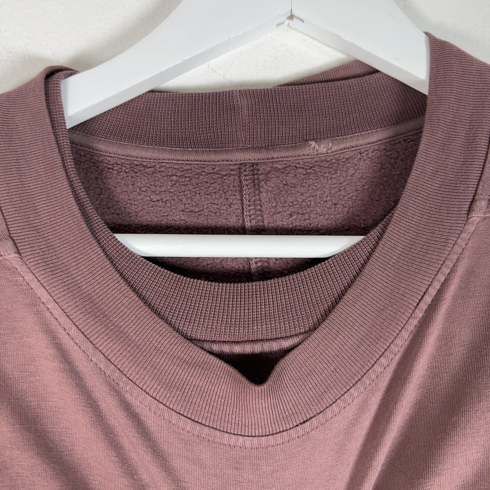Rick Owens Double Layer Mauve Crewneck