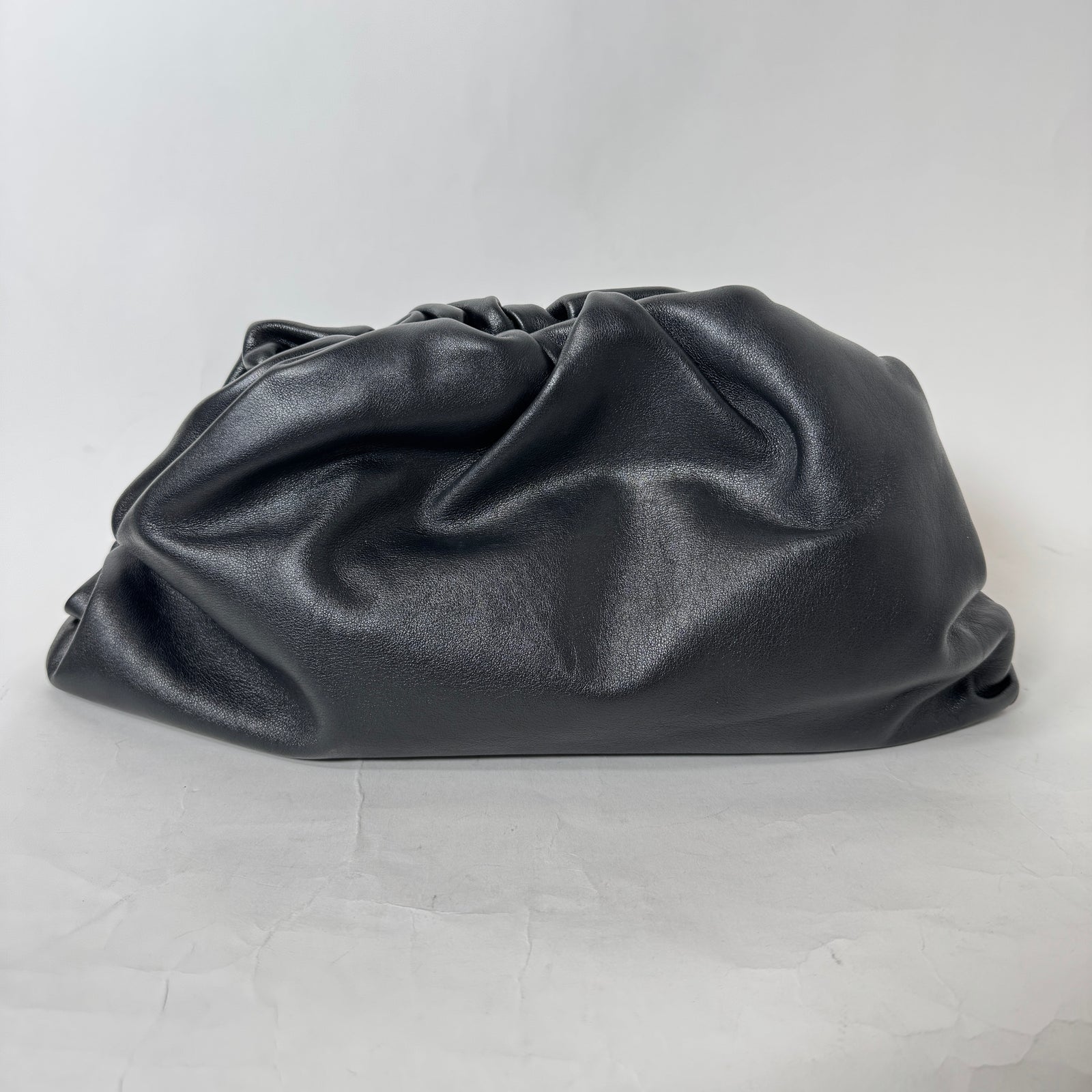Bottega Veneta Black Calfskin Large Pouch Bag