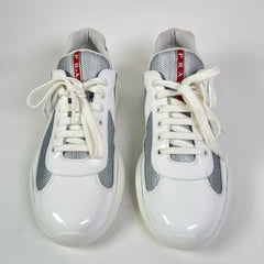 Prada White Patent Leather America Cups