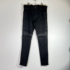 Amiri MX2 Biker Leather Patch Jeans