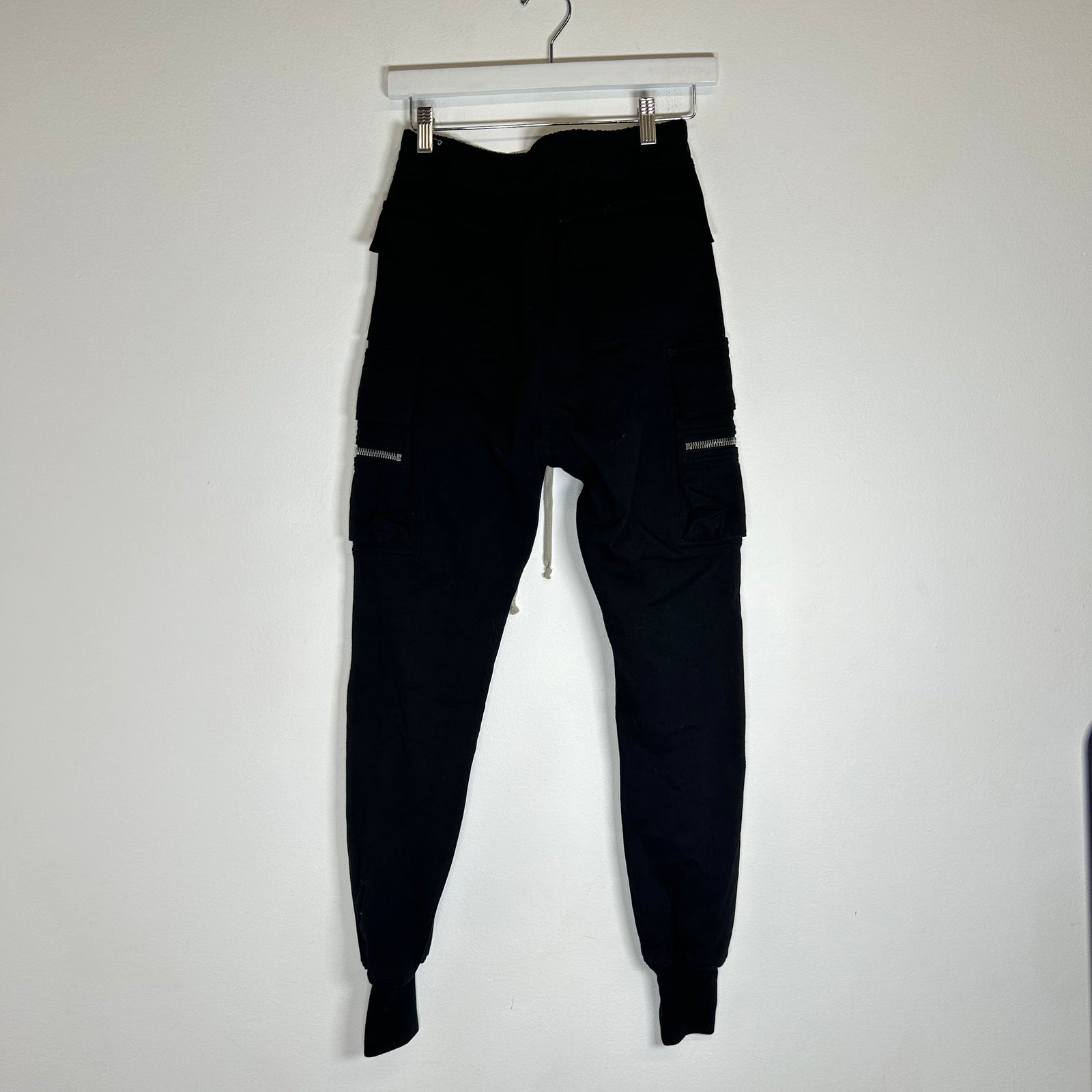 Rick Owens Black Mastadon Cargos Size 46