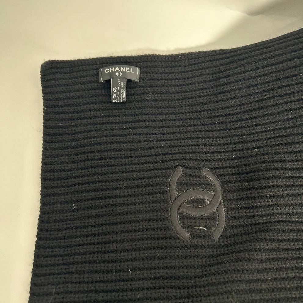 Chanel Wool CC Scarf