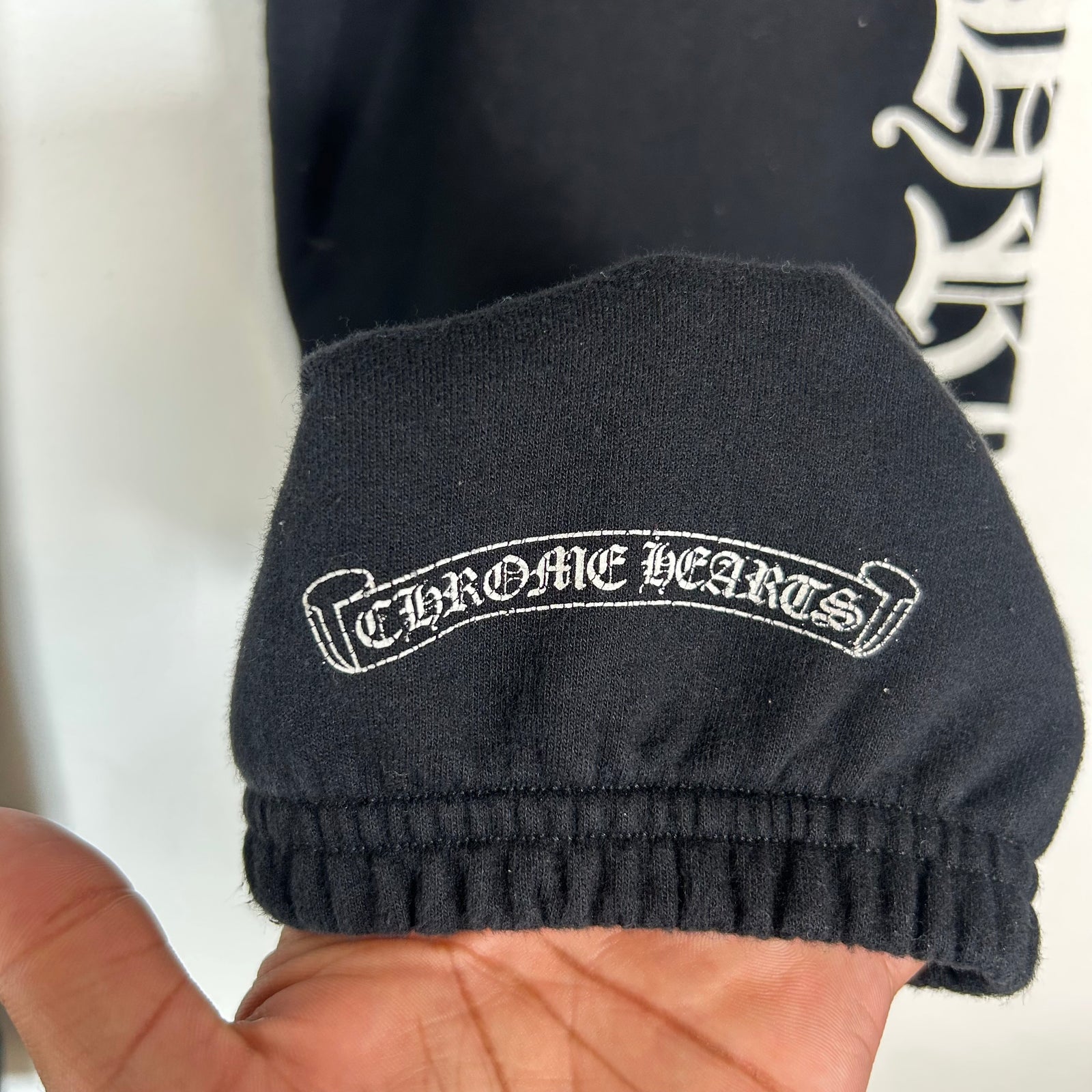 Chrome Hearts Black Horseshoe Logo Sweatpants Size XL