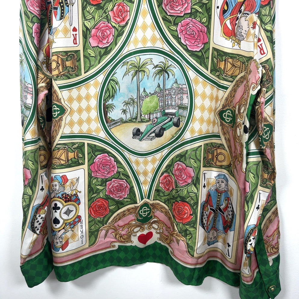 Casablanca 'Le Jardin Des Cartese' Silk Button-Up Shirt