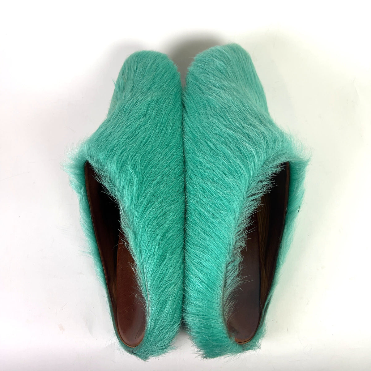 Marni Iris Blue Fussbet Sabot Mules
