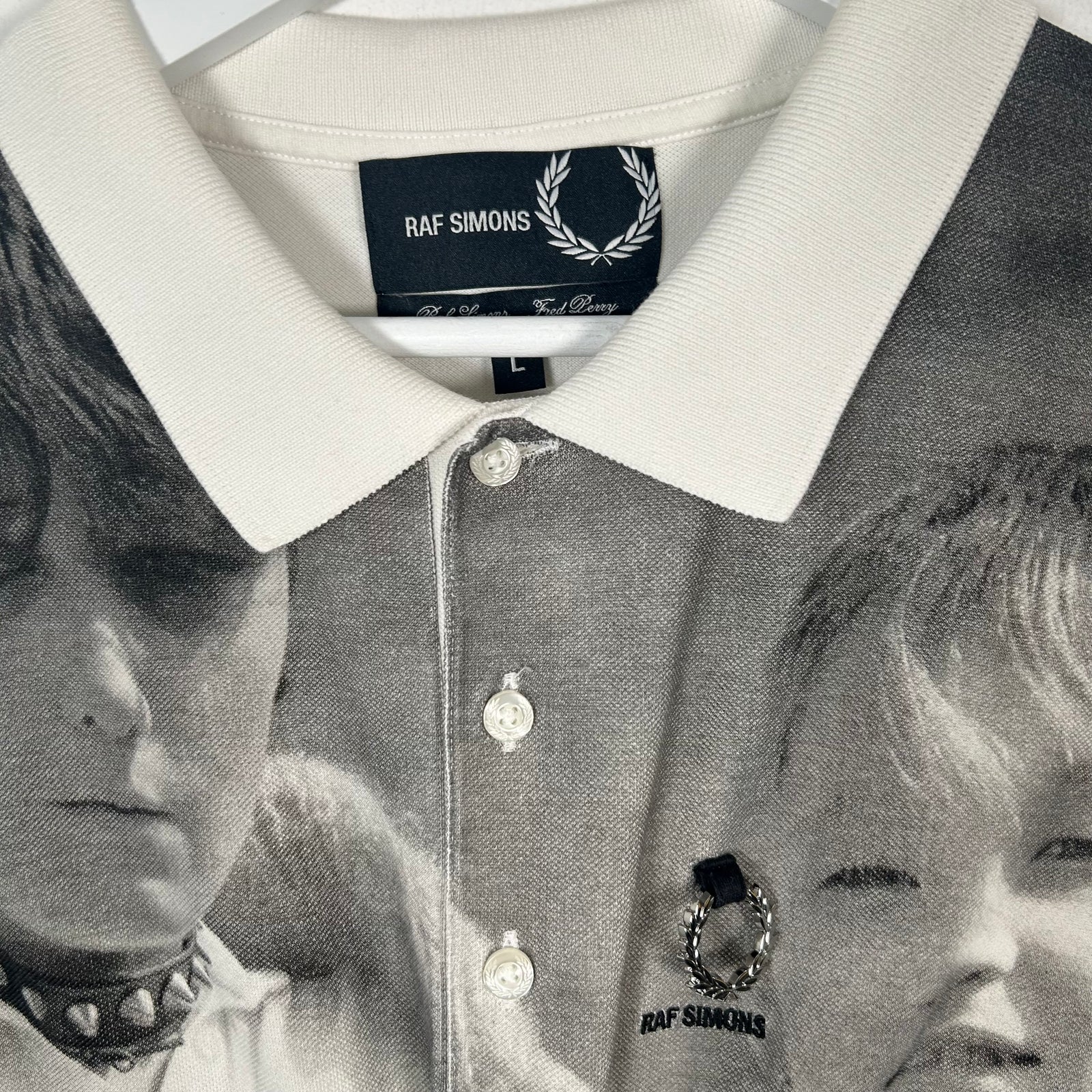 Raf Simons x Fred Perry Graphic Print Polo Size