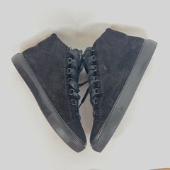 Balenciaga Black Suede Arena Sneakers Size 42