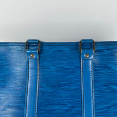Louis Vuitton Blue Epi Leather Duffle Keepall Size 45