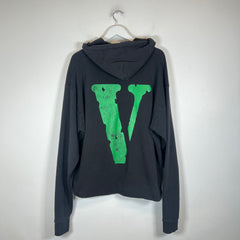 Vlone Black/Green Staple Logo Hoodie Size M