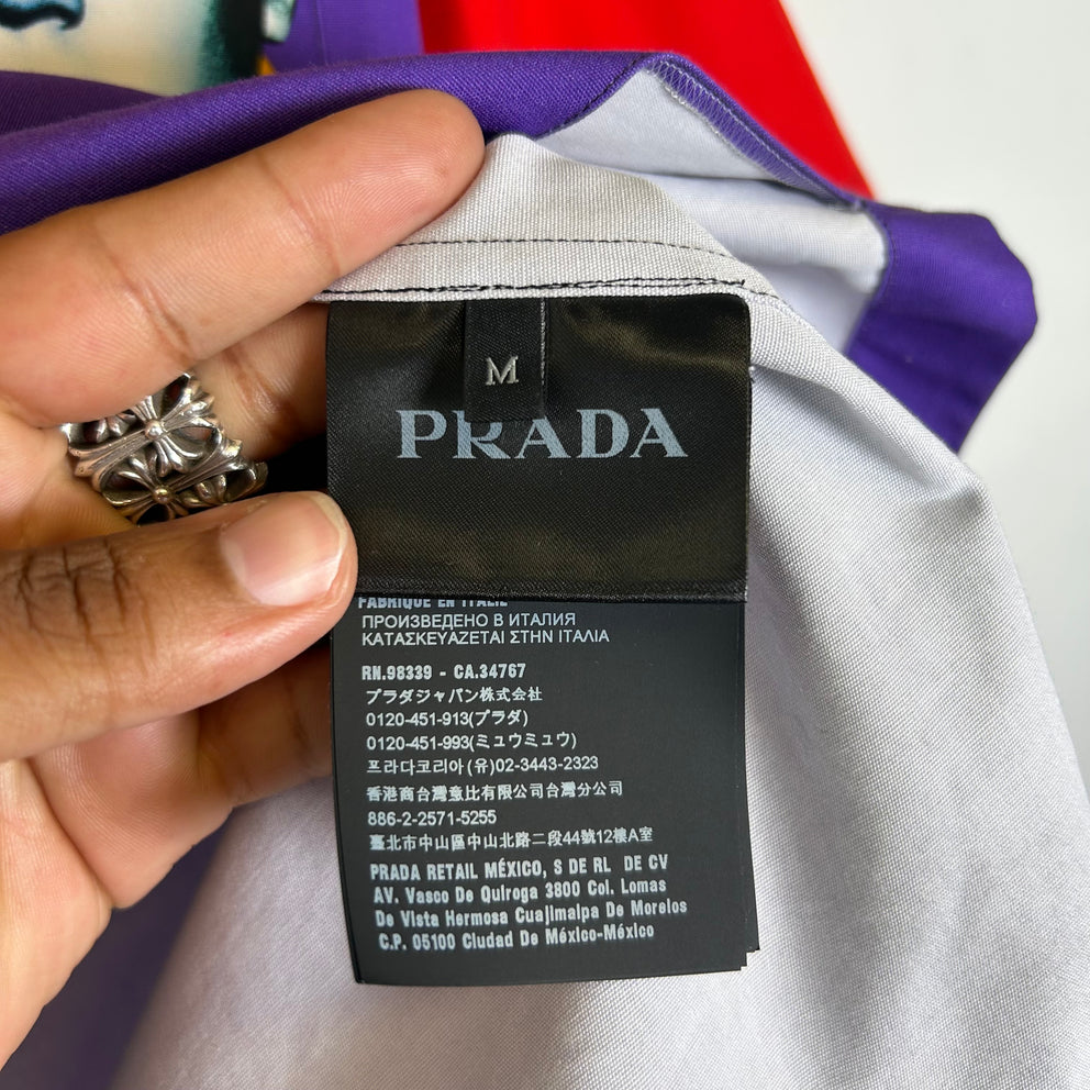 Prada FW19 Double Match Bowling Shirt