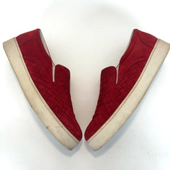 Bottega Veneta Intrecciato Weave Suede Lowtop Sneakers