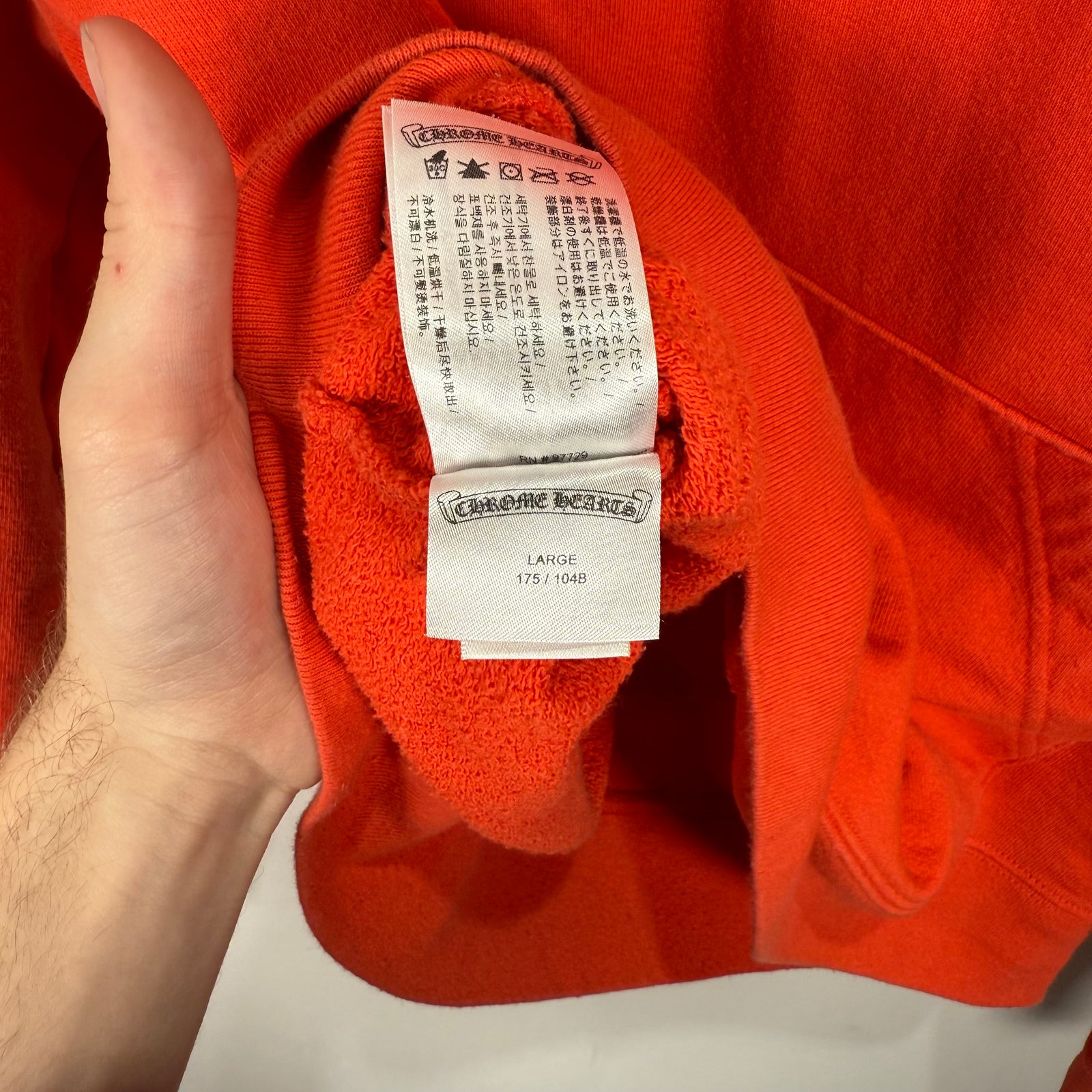 Chrome Hearts x Matty Boy Red Spark Graphic Hoodie Size L