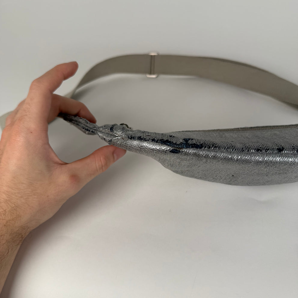 Rick Owens Waxed Metallic Belt Bag