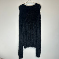 Alyx Black Fur Sweater Size XL