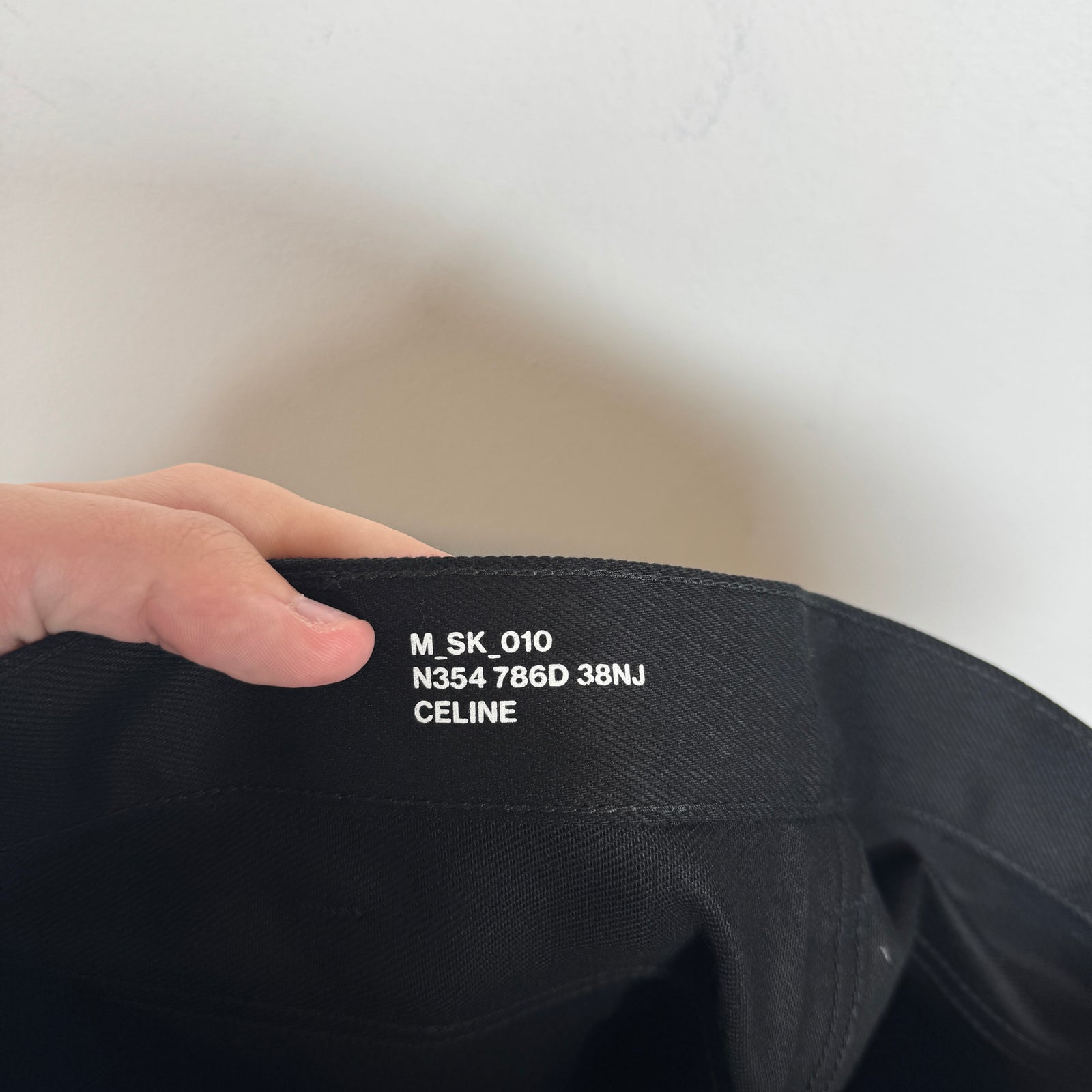 Celine Black Japanese Denim Jeans Size 30