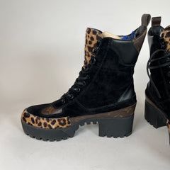 Louis Vuitton Monogram Jungle Platform Desert Boots Size 37