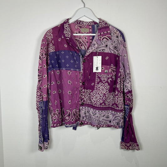 Kapital Purple Paisley Shirt Size 5