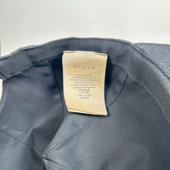 Gucci Black GG Monogram Canvas Cap Size M