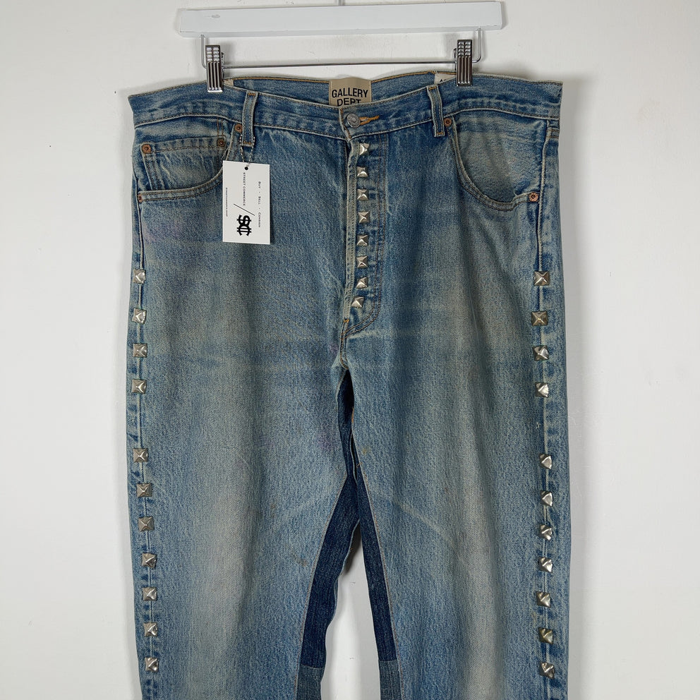 Gallery Dept Studded Rodman LA Flare Jeans Size 34