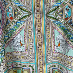 Casablanca Painted Glass Button-Up Silk Shirt Size S