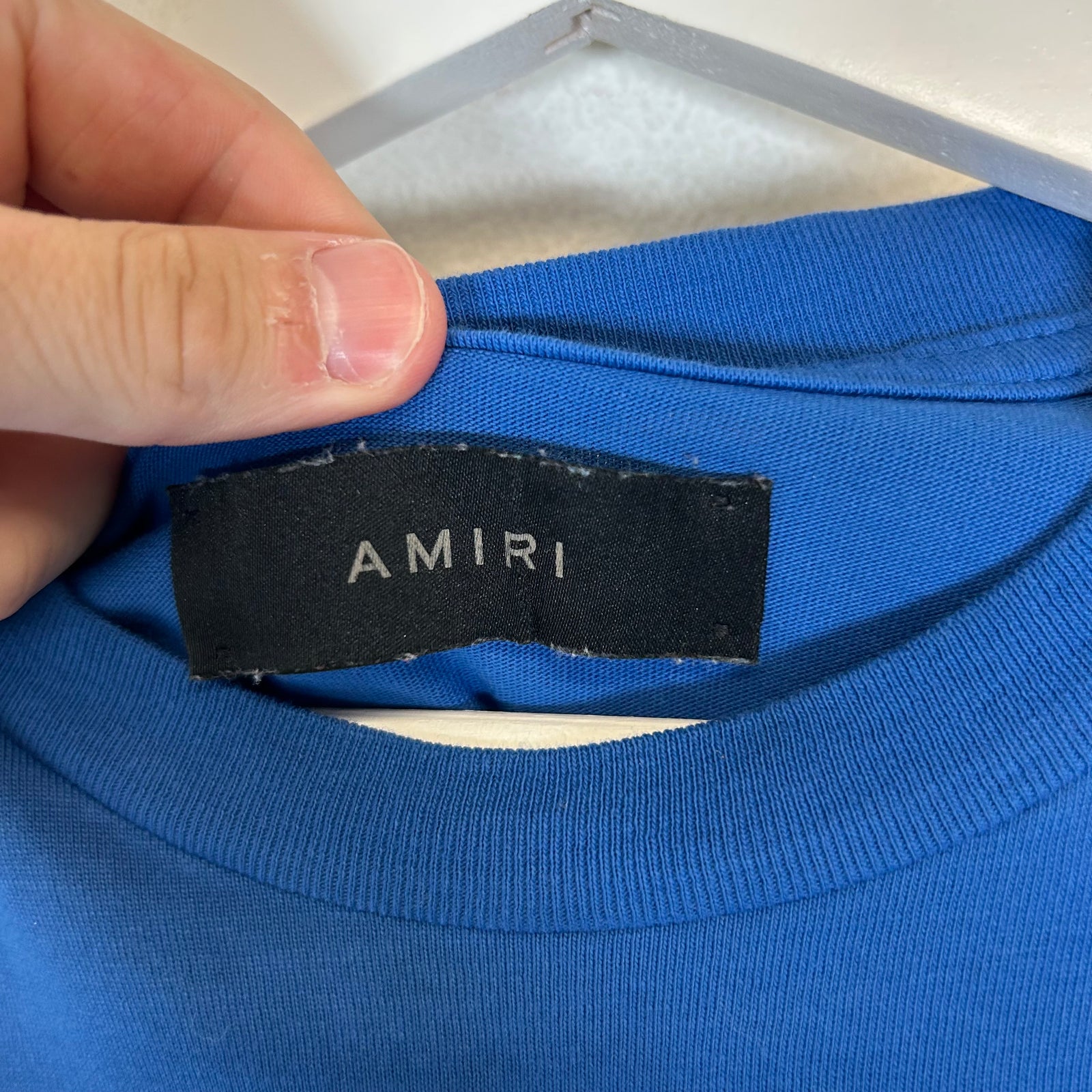 Amiri Blue MA Core Logo T-Shirt Size S