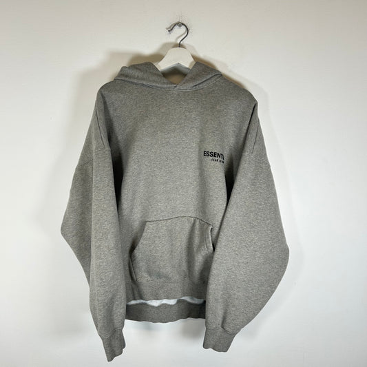 Essentials FOG Grey Logo Hoodie Size XL
