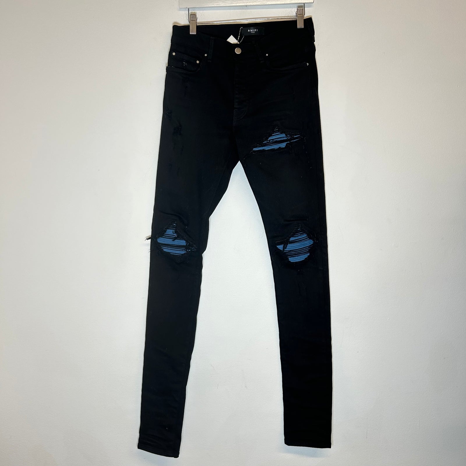 Amiri MX1 Black/Cobalt Patch Size 30