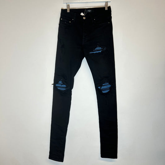 Amiri MX1 Black/Cobalt Patch Size 30