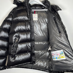 Moncler Black Maya Giubbotta Jacket Size 4