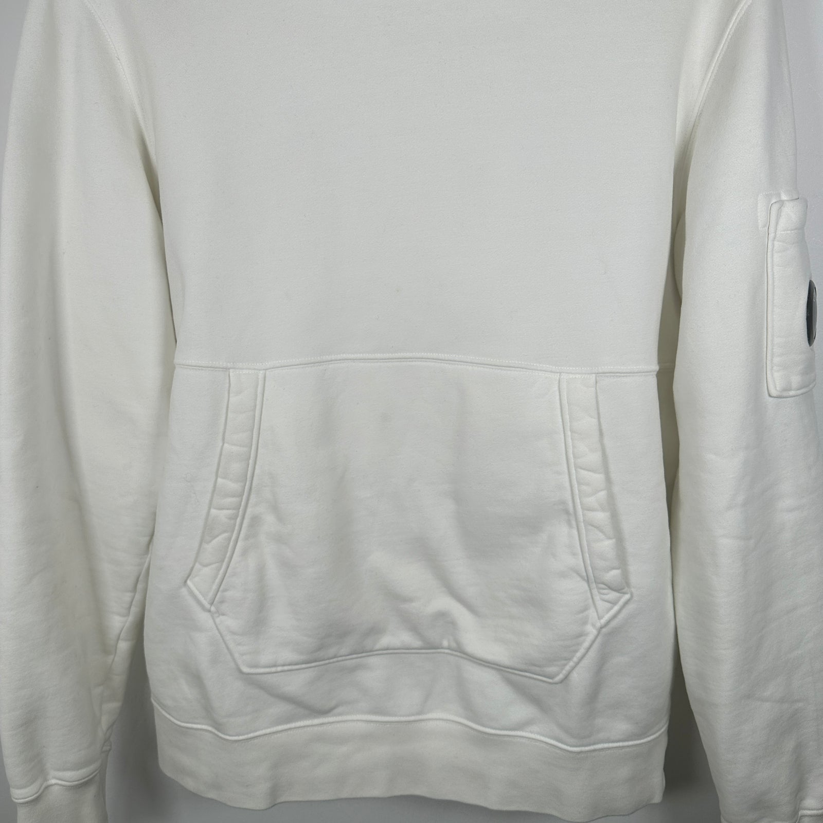 C.P. Company White Hoodie Size M