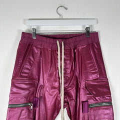 Rick Owens 'Fuchsia' Mastadon Cargo Pants Size 40
