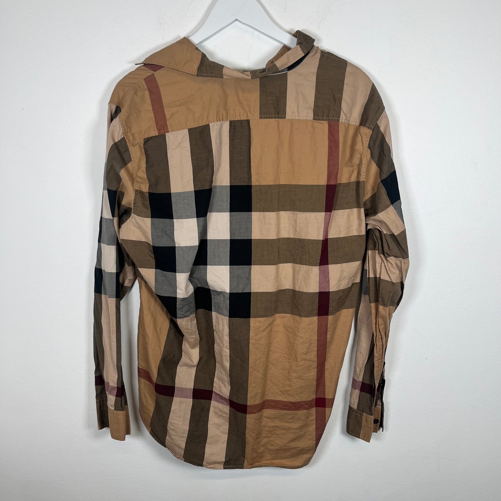 Burberry Brit Check LS Button Up Sz XL