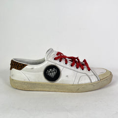 Saint Laurent SL 37 Diamond Leather Court Sneakers