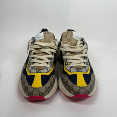 Gucci Beige/Yellow GG Rhyon Sneaker Size GG 11.5