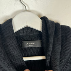 Amiri Black Knit Logo Hoodie Size M